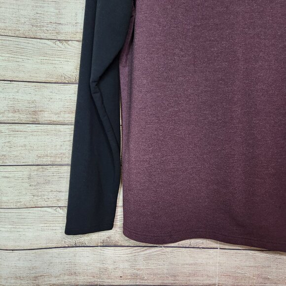 Orvis Raglan Long Sleeve T Shirt Men's XL Rayon Polyester Purple Black Baseball - Picture 10 of 14